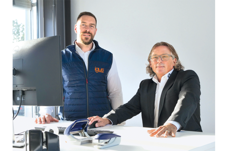 Die Akteure des Projektes: Bastian Lenz, technischer Verkaufsberater bei Igus,...