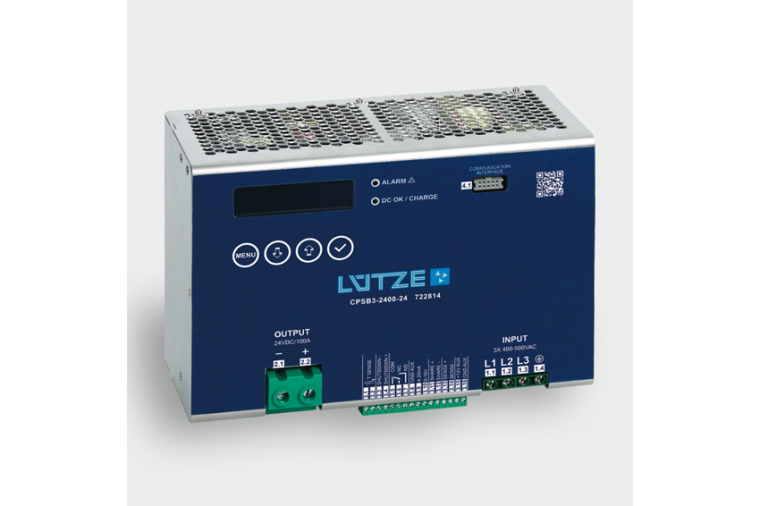Das primär getaktete Compact-Netzgerät von Lütze arbeitet mit DC 24 V und...