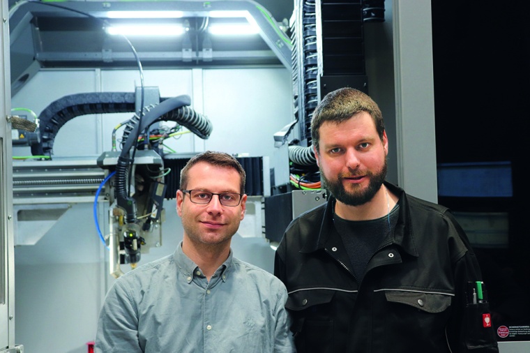 Martin Lange (l.) ist Ingenieur in der Produktentwicklung bei Gefertec. Martin...