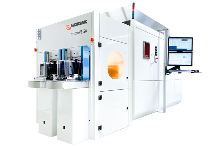 Das Laser-Trimming-System microVEGA FC verfügt über ein vollautomatisches...