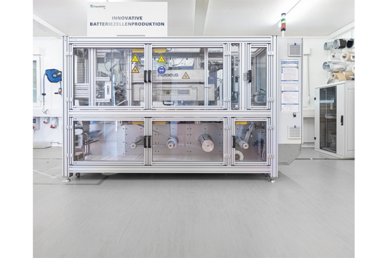 Beschichtungsanlage für die Batteriezellenproduktion vom Fraunhofer IPA (Bild:...