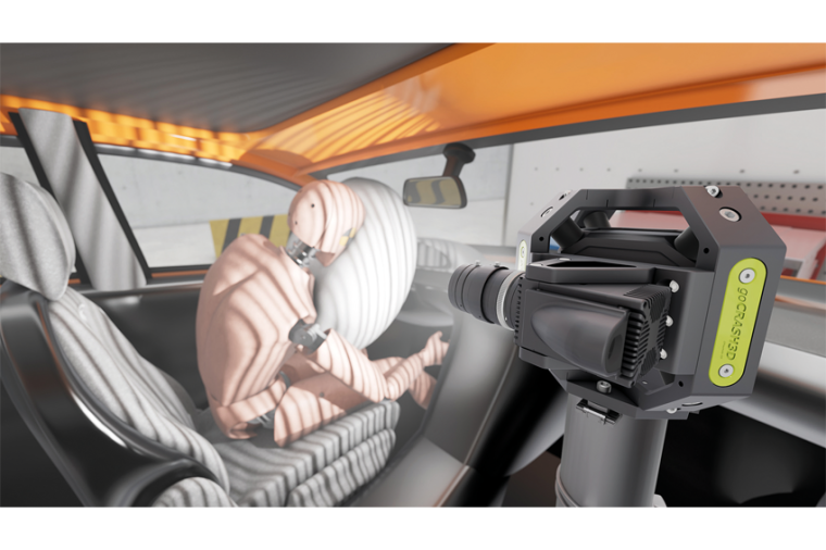 Gocrash3D in Aktion bei einem Crashtest. Bild: Volkswagen