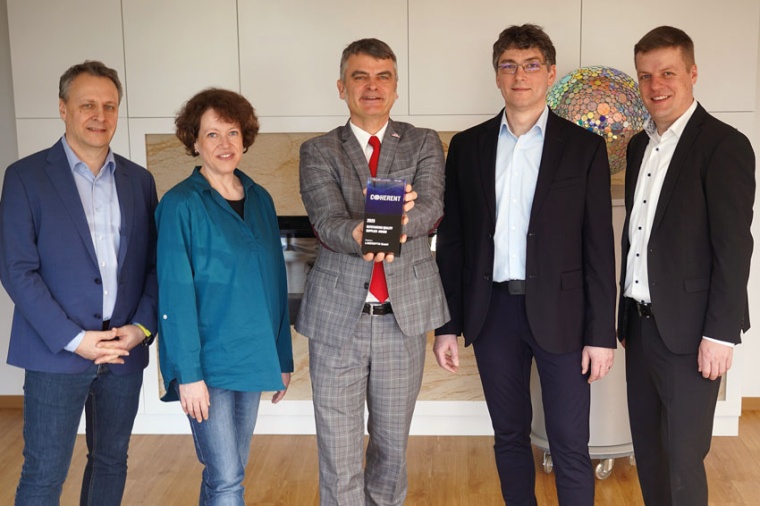 (l–r) Mark Krause, Julia Strozyk, Dr Wolfgang Ebert, Dirk Herbke, Daniel...