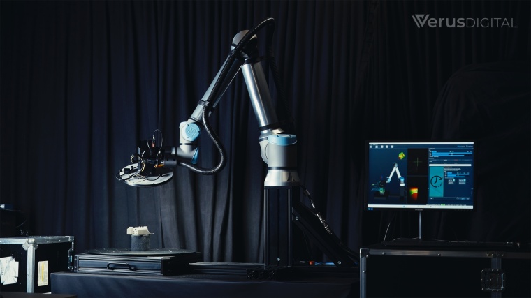 Das neue vollautomatische Erfassungssystem rekonstruiert 3D-Modelle mithilfe...