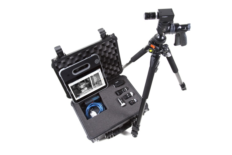 The FLIR 2.3Mpixel Grasshoppper3 GS3-U3-23S6M-C camera, which is mounted on a...