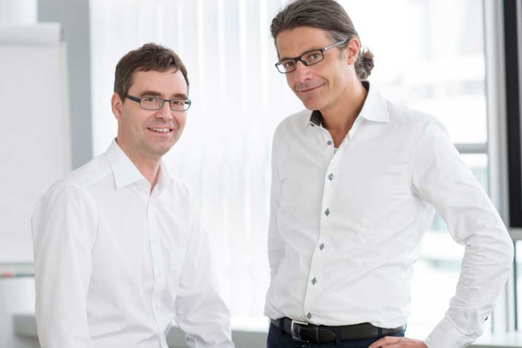 CTO Ronald Holzwarth and CEO Michael Mei (Source: Menlo Systems)