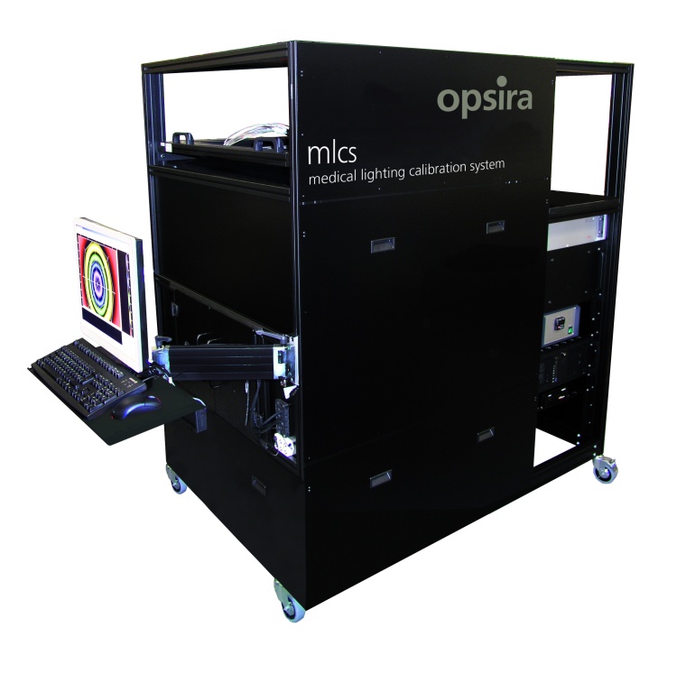 The MLCS medical luminaire calibration system from Opsira. Image: Opsira