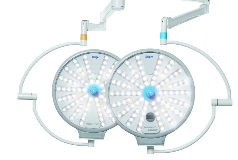 The Polaris 600 surgical lights from Dräger. Image: Opsira