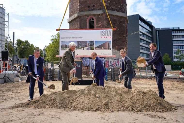 Ground-breaking ceremony for the new headquarters of Isra Vision AG in...