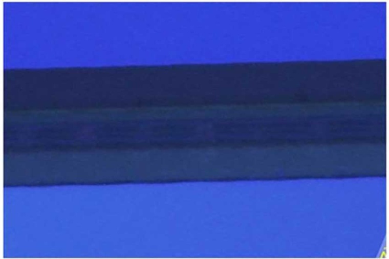 Projected capacitive film cutting 193 μm thickness with an SR 25 AOM 9 μm...