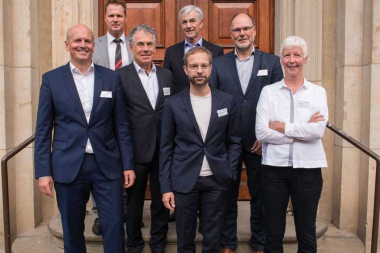 (from left, front) Roland Dimbath, Mathis Kuchjeda, Dr Sebastian...