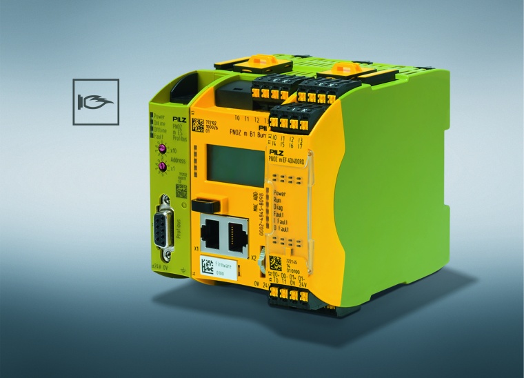 With the new base unit PNOZ m B1 Burner from the safe small controllers...