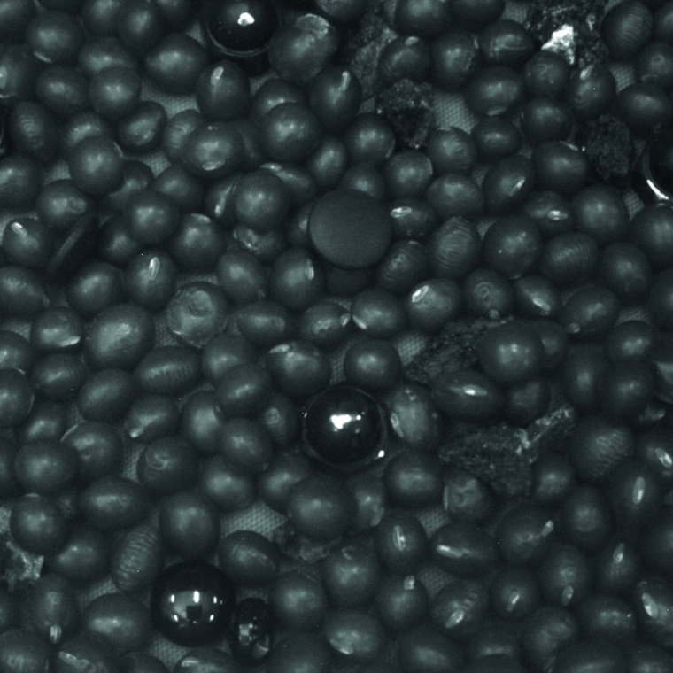 Bean sorting with visible light (Image: Sony Semiconductor Solutions...