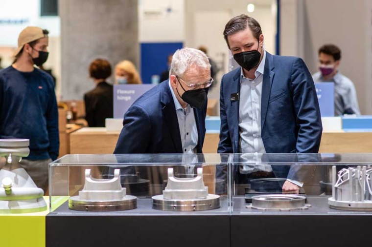 At Formnext 2021 (Source: Mesago, M. Kutt)