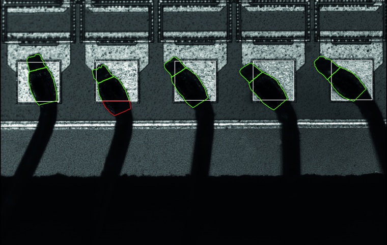 Here, the image processing system checks whether the contact between the...