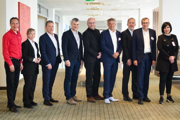 Left to right: Carlos Lee, Ulrike Helfferich, Basil Garabet, Adam Piotrowski,...
