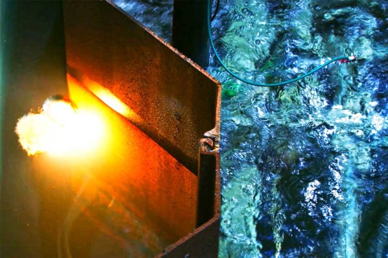 The goal of the laser-assisted metal flux-cored welding process: more efficient...