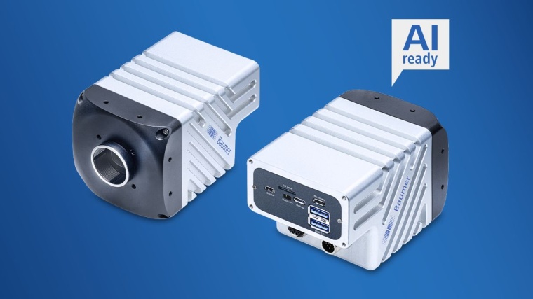 Baumers freely programmable AX smart cameras combine robust industrial camera...