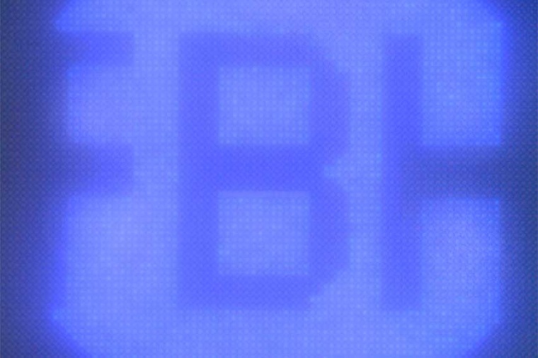 UV-luminescent pixel array of micro-LEDs with a pixel diameter of 1.5 µm and a...