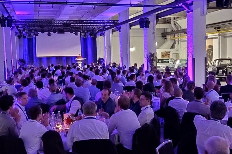 Impression from the conference dinner, surrounded by classic cars at...