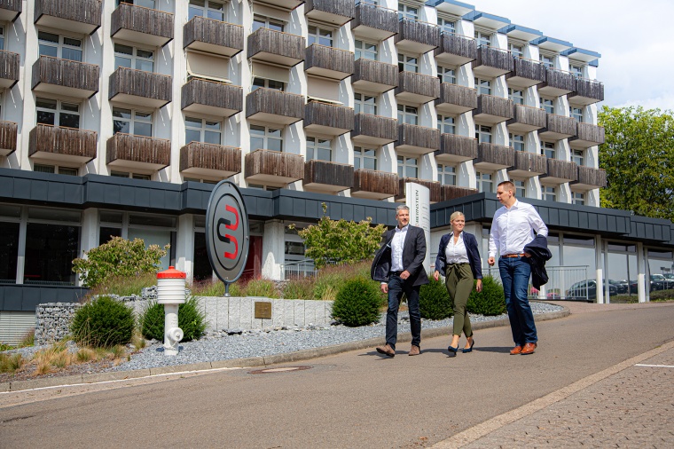 The headquarters of Bernstein AG in a former health clinic in Porta Westfalica...