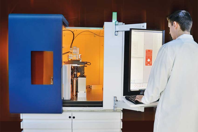Laboratory plant for testing the combination process (Source: Fh. ILT)