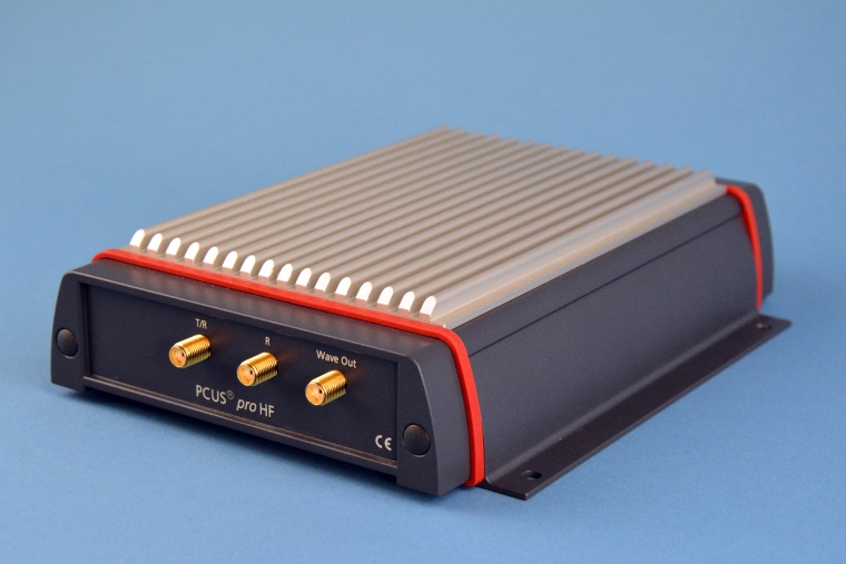 The compact ultrasonic front end PCUS pro HF tests with test frequencies up to...