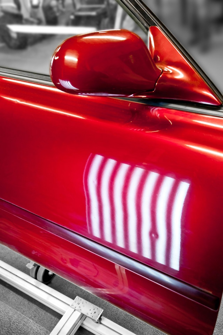 Deflectometry for testing curved reflective surfaces - here using the example...