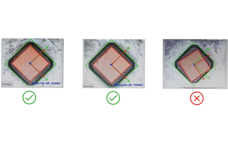 The thermal pads must be positioned with a maximum tolerance of 0.5 mm and an...