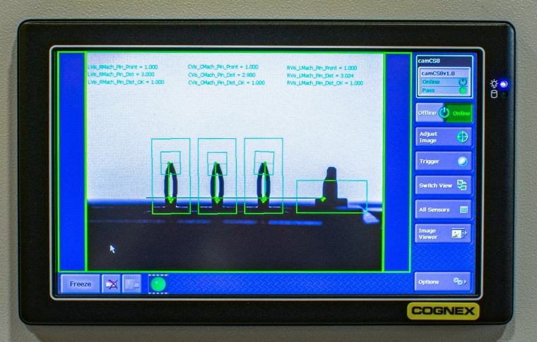 Cognex touchscreen displays show plant personnel failures that occur in real...