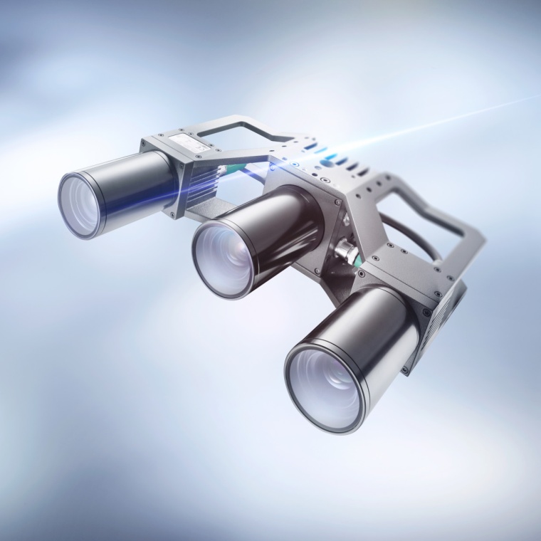 The BVS 3D-RV1 3D camera with integrated pattern projector from Matrix Vision...