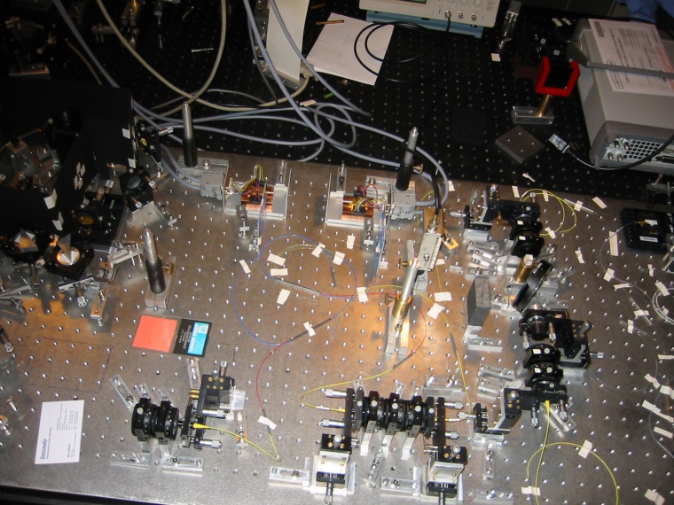 This laboratory setup from 2003 was used for the first self-referenced...