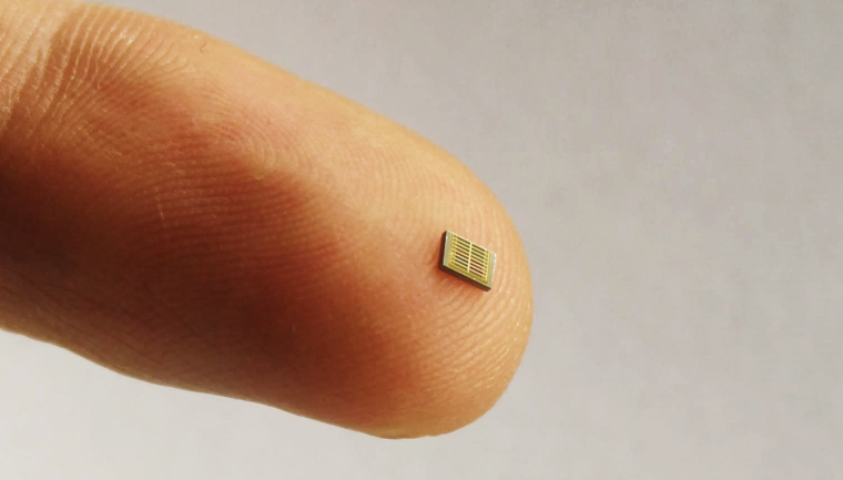NIR-Spektrometer in einem einzigen Chip. (Bild: MantiSpectra)