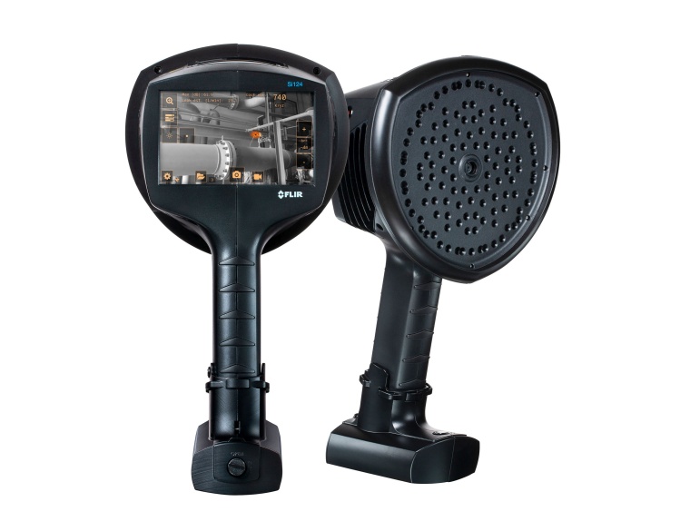The Si124-LD Plus acoustic camera from Teledyne Flir is used to inspect...