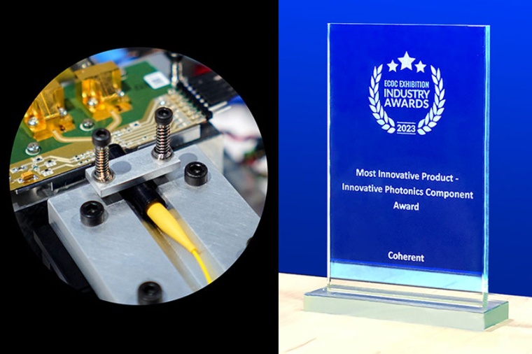 Most innovative Product Award – Coherent’s new 200 Gbps PAM4 DFB-MZ chip...