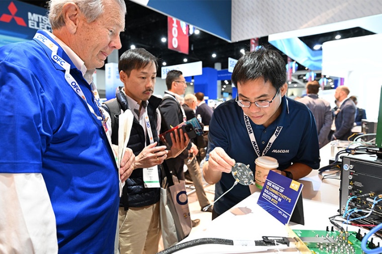 Exploring technology at the OFC 2024 exhibition (Source: Optica)