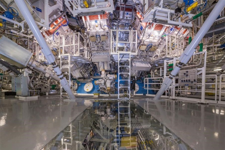NIF target bay, where Exail’s optical fibers are operating (Source: LLNL,...