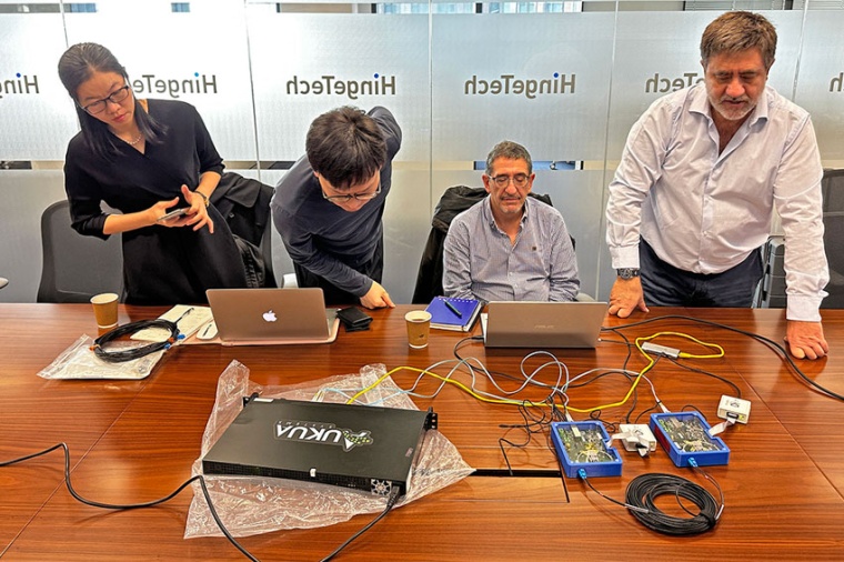 KDPOF team visiting Hinge Technology facilities to work on collaborative...
