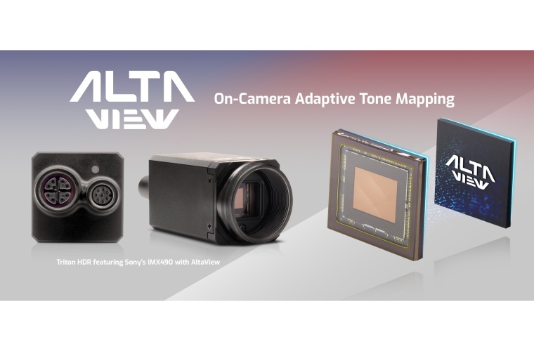 The Triton HDR camera with Lucids Altaview adaptive tone mapping has a 24-bit...