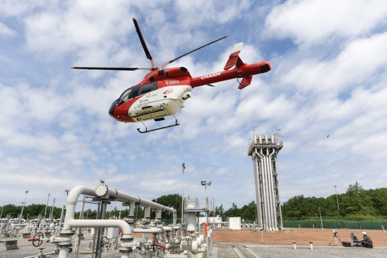 The helicopter with the CHARM lidar system has already flown many thousand...