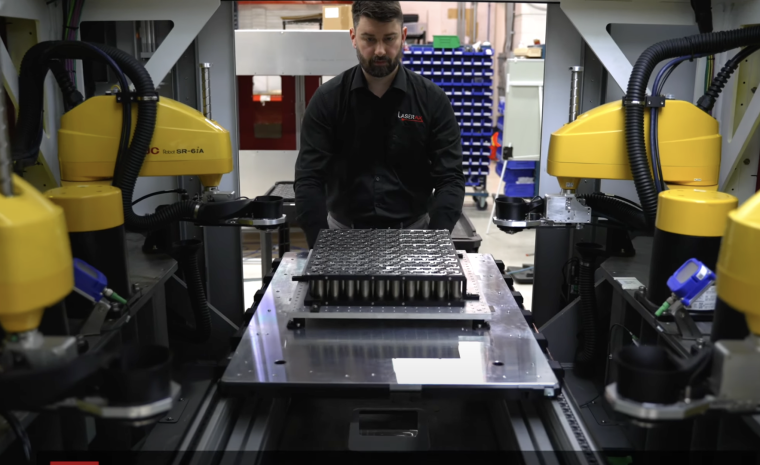 A typical battery cell as it can be processed by the battery welding machine...