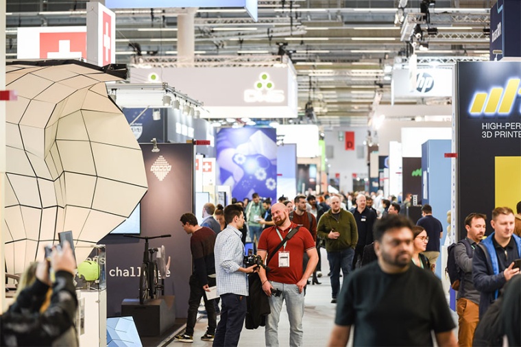 Impression from the first day at Formnext (Source: Mesago / M. Kutt)