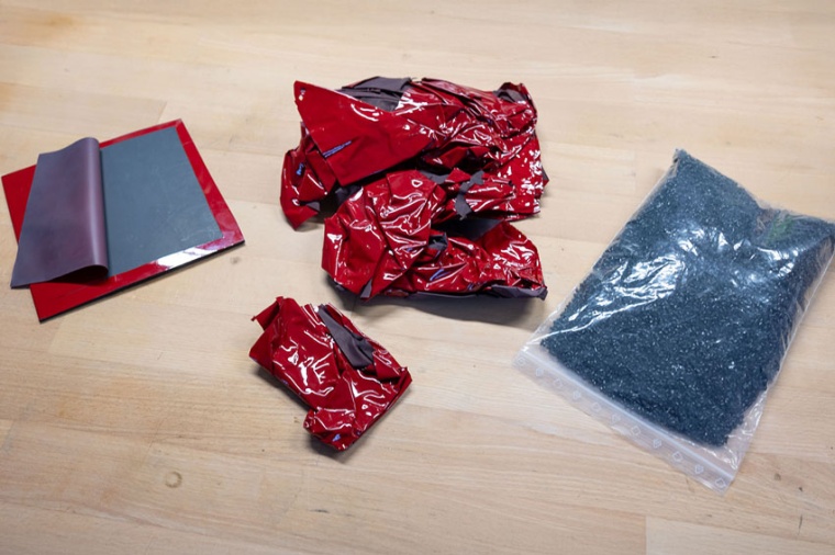 On the left, the hybrid component: a thermoplastic as a base material with a...