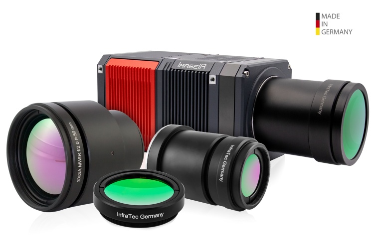 The infrared camera comes with a range of different interchangeable camera...