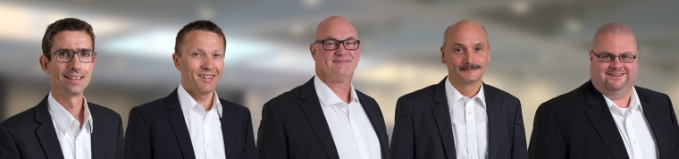 Das Management der Photonfocus AG von links: Reto Lienhardt (Head of Firmware),...