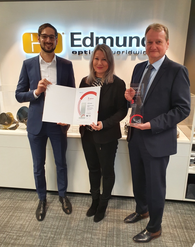 Bei der Verleihung des inspect award 2020 (v.l.n.r.): ­David Löh, Stv....