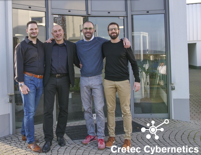 The founders of Cretec Cybernetics (from left to right): Alexander Trebing,...