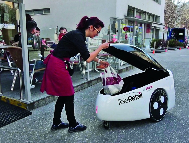 Lieferroboter reduzieren in Zeiten wie Corona den persönlichen Kontakt und...