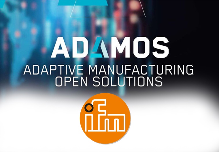Adamos- und ifm-Logo. Bild: ifm
