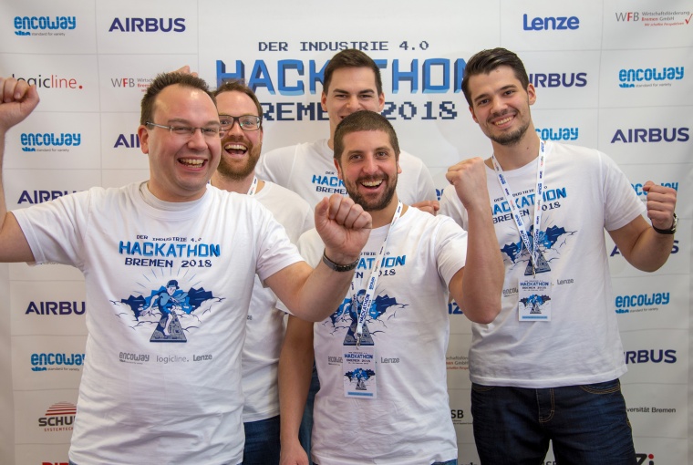 Die Gewinner des Hackathon Team „neusta“